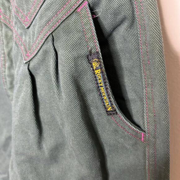 Rocky Mountain Dark Green High Waist Straight Jean Pants Women's Size 27/5 - Picture 8 of 10
